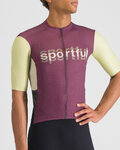 SPORTFUL jersey de manga corta - SUPERGIARA LOGO - granate/marfil