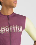SPORTFUL jersey de manga corta - SUPERGIARA LOGO - granate/marfil