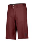 SCOTT pantalones cortos sin tirantes - TRAIL FLOW W/PAD - rojo