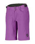 SCOTT pantalones cortos sin tirantes - TRAIL FLOW W/PAD W - púrpura