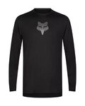 FOX maillot de verano de manga larga - RANGER LS HEAD - negro