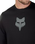 FOX maillot de verano de manga larga - RANGER LS HEAD - negro