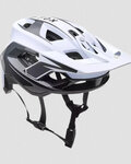 FOX casco - SPEEDFRAME PRO DEFY - blanco/gris