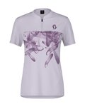 SCOTT jersey de manga corta - TRAIL FLOW ZIP SS W - púrpura