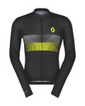 SCOTT maillot de verano de manga larga - TEAM 10 - negro/amarillo
