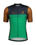 SCOTT jersey de manga corta - RC TEAM - marrón/verde/azul