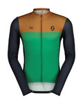 SCOTT maillot de verano de manga larga - RC TEAM - marrón/verde/negro
