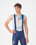 CASTELLI camiseta sin mangas - PRO MESH QUICK STEP 2025 - blanco/azul