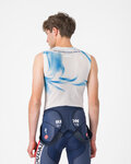 CASTELLI camiseta sin mangas - PRO MESH QUICK STEP 2025 - blanco/azul