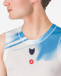 CASTELLI camiseta sin mangas - PRO MESH QUICK STEP 2025 - blanco/azul