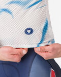 CASTELLI camiseta sin mangas - PRO MESH QUICK STEP 2025 - blanco/azul