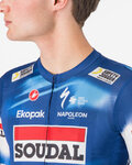 CASTELLI jersey de manga corta - COMPETIZIONE 3 QUICK STEP 2025 - azul/rojo