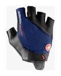 CASTELLI guantes de dedos cortos - ROSSO CORSA PRO V - azul