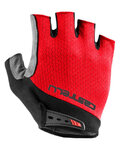 CASTELLI guantes de dedos cortos - ENTRATA V - rojo