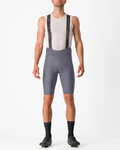 CASTELLI pantalones cortos de tirantes - ESPRESSO - gris