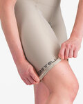 CASTELLI pantalones cortos de tirantes - ESPRESSO - beige