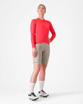 CASTELLI pantalones cortos de tirantes - ESPRESSO - beige