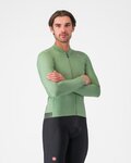 CASTELLI maillot de invierno de manga larga - ESPRESSO THERMAL - verde claro