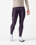 CASTELLI pantalones largos con tirantes - ESPRESSO - púrpura