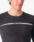 CASTELLI camiseta de manga larga - MERINO - gris