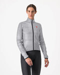 CASTELLI chaqueta impermeable - SQUALL SHELL W - plateado