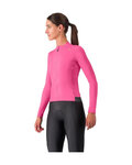 CASTELLI maillot de invierno de manga larga - ESPRESSO THERMAL W - rosa