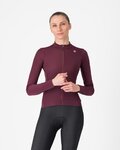 CASTELLI maillot de invierno de manga larga - ESPRESSO THERMAL W LS - rojo