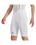 CASTELLI pantalones cortos de tirantes - FREE AERO RACE - blanco