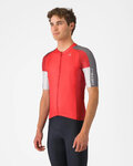 CASTELLI jersey de manga corta - ENTRATA 6 - rojo/gris