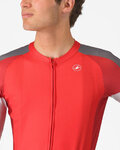 CASTELLI jersey de manga corta - ENTRATA 6 - rojo/gris