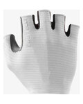 CASTELLI guantes de dedos cortos - ESPRESSO - blanco