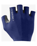 CASTELLI guantes de dedos cortos - ESPRESSO - azul