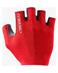 CASTELLI guantes de dedos cortos - ESPRESSO - rojo