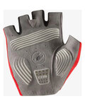 CASTELLI guantes de dedos cortos - ESPRESSO - rojo