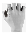 CASTELLI guantes de dedos cortos - ESPRESSO - blanco