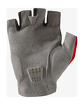 CASTELLI guantes de dedos cortos - ESPRESSO - rojo
