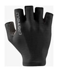 CASTELLI guantes de dedos cortos - ESPRESSO - negro