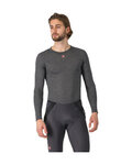 CASTELLI camiseta de manga larga - MEDIO BASE LAYER - gris