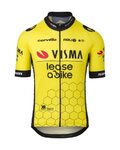 AGU jersey de manga corta - REPLICA VISMA | LEASE A BIKE 2024 - amarillo/negro