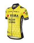 AGU jersey de manga corta - REPLICA VISMA | LEASE A BIKE W 2024 - amarillo/negro