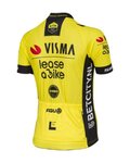 AGU jersey de manga corta - REPLICA VISMA | LEASE A BIKE W 2024 - amarillo/negro