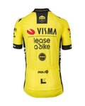 AGU jersey de manga corta - REPLICA VISMA | LEASE A BIKE K 2024 - amarillo/negro