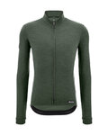 SANTINI maillot de invierno de manga larga - IMPETUS ZIP - verde
