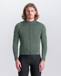SANTINI maillot de invierno de manga larga - IMPETUS ZIP - verde