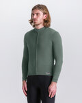 SANTINI maillot de invierno de manga larga - IMPETUS ZIP - verde
