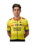 RAPIDGEAR jersey de manga corta - TEAM VISMA BELGIUM CHAMPION 2025 - amarillo