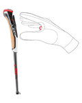LEKI bastones - INSTRUCTOR LITE 100-125 cm - gris/negro