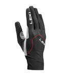 LEKI guantes de dedos largos - NORDIC SKIN 10.0 - rojo/negro