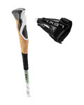 LEKI bastones - CROSS HIKE CARBON 100-135 cm - verde/negro