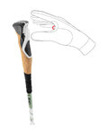 LEKI bastones - CROSS HIKE CARBON 100-135 cm - verde/negro